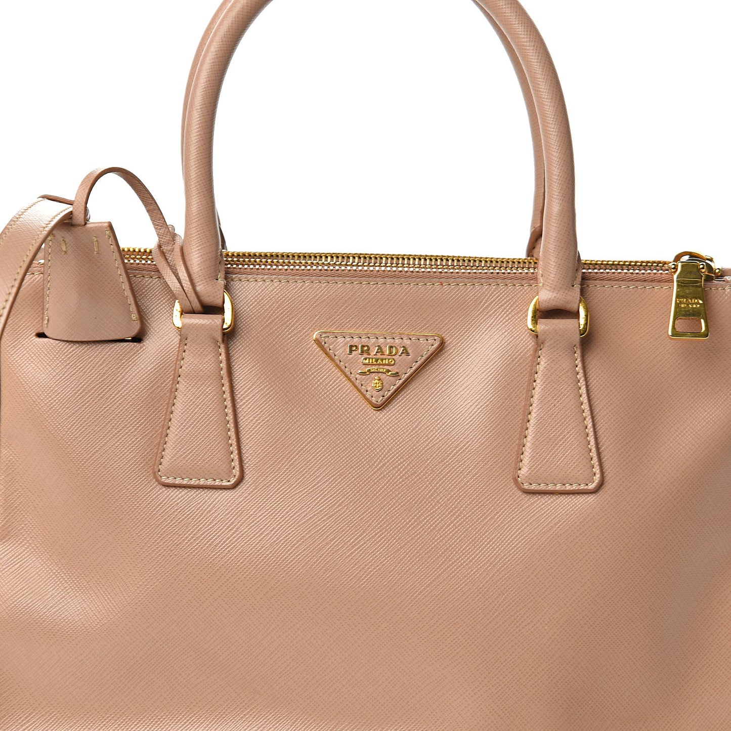 Saffiano Small Galleria Double Zip Tote Cammeo