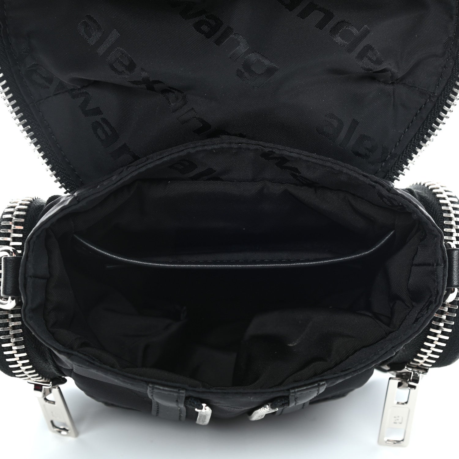 Alexander Wang Jacquard Logo Micro Marti Crossbody Black 4 of 4