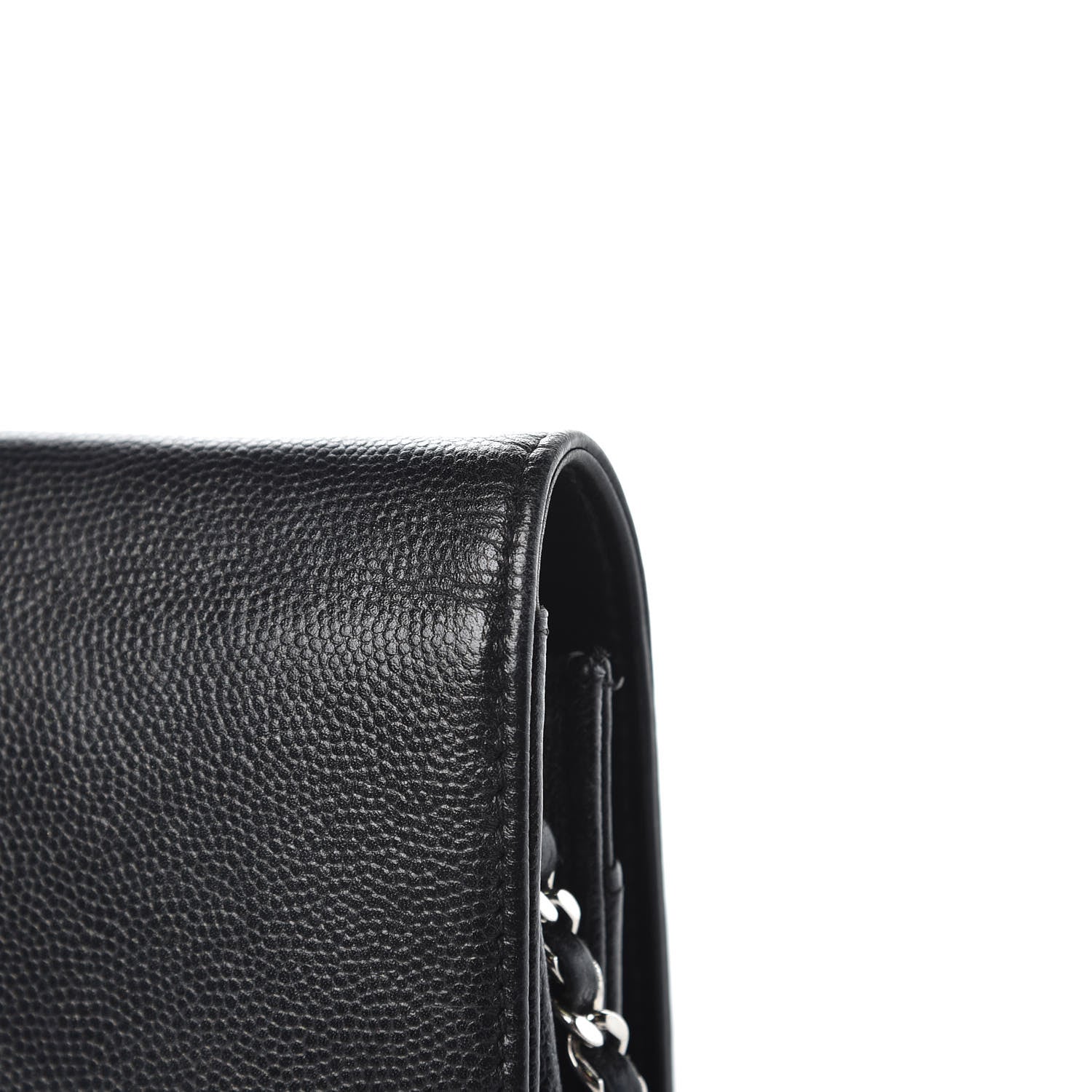 Chanel Caviar Sevruga Wallet On Chain WOC Black 14 of 23