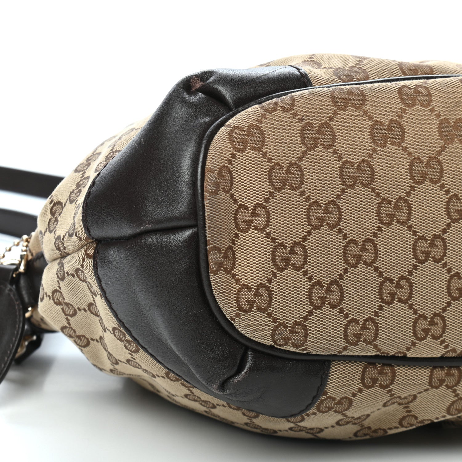 Gucci Monogram Medium Sukey Top Handle Dark Brown 6 of 9