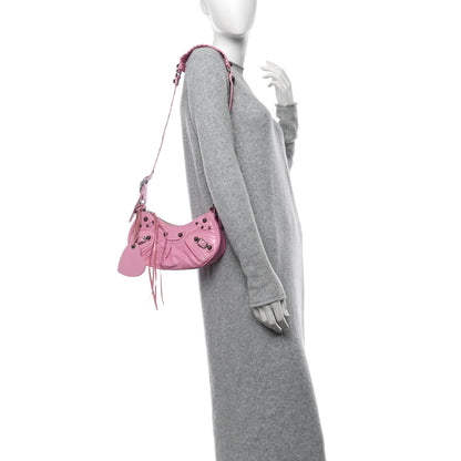 Balenciaga Agneau Arena Le Cagole Shoulder Bag XS Candy Pink 2 of 11
