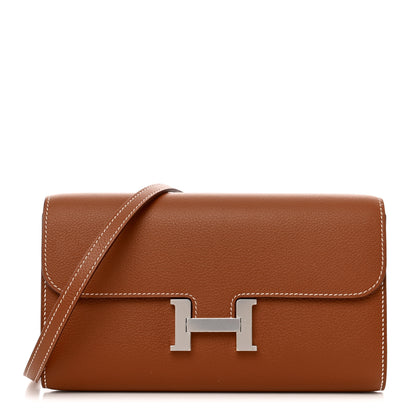 Hermes Evercolor Constance Wallet To Go Gold 1 of 8