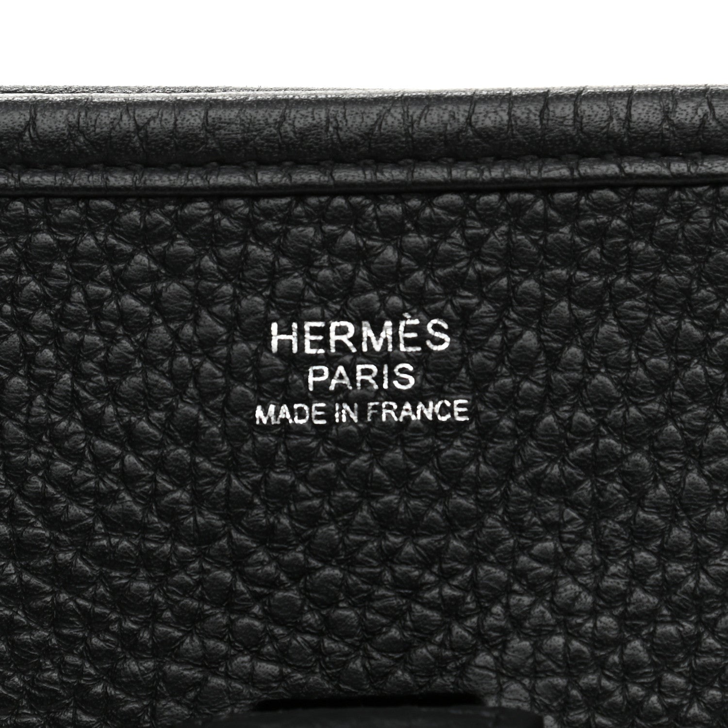 Hermes Taurillon Clemence Evelyne III PM Black 6 of 10