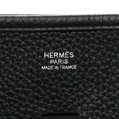 Hermes Taurillon Clemence Evelyne III PM Black 6 of 10