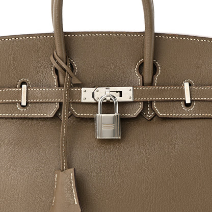 Hermes Chevre Mysore Birkin 25 Etoupe 8 of 10