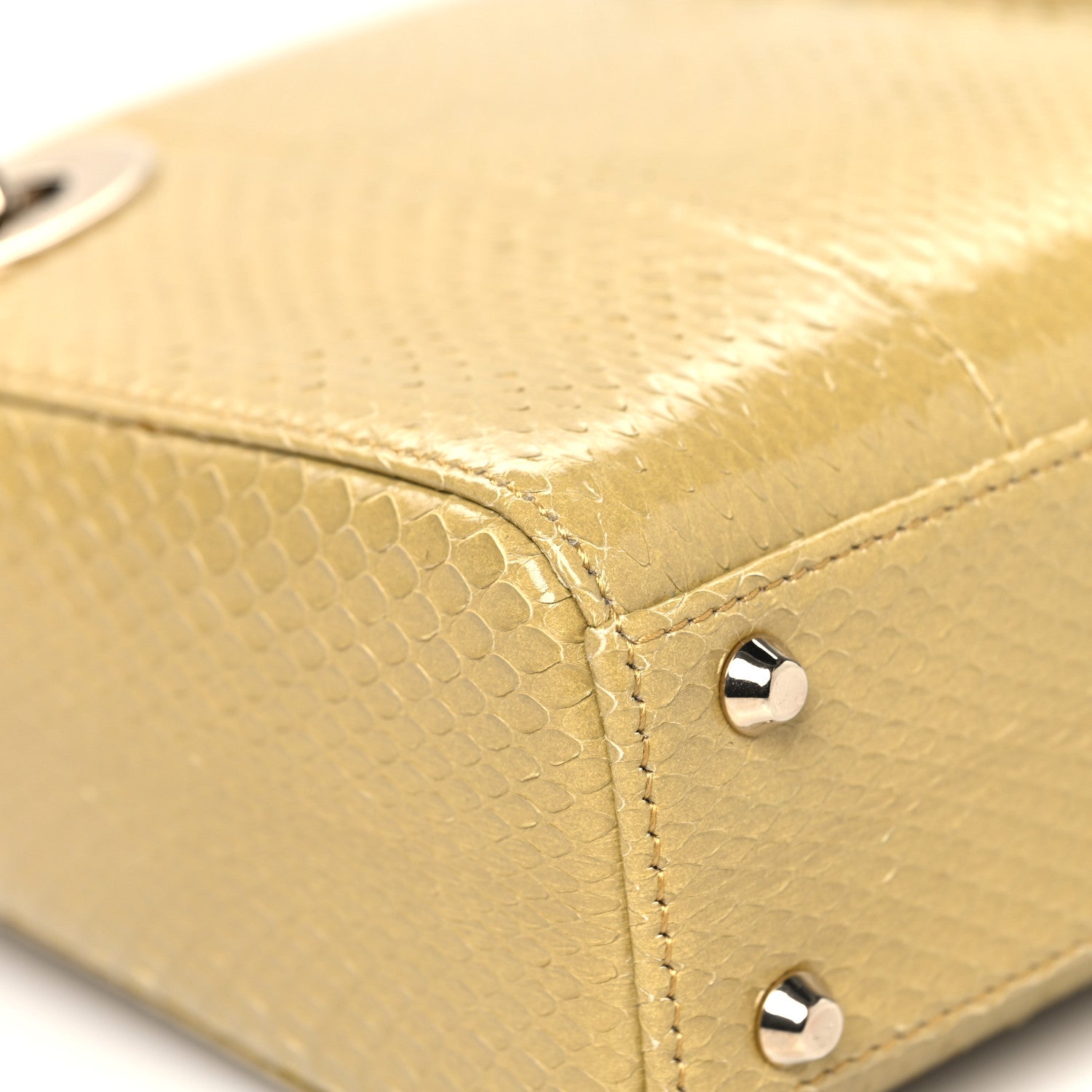 Christian Dior Snakeskin Mini Lady Dior Beige 7 of 11