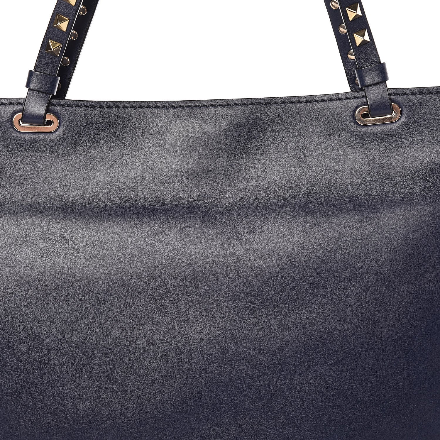 Valentino Garavani Vitello Medium Rockstud All Over Tote Marine 15 of 15