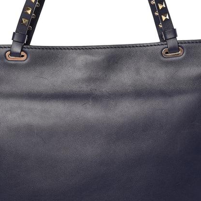 Valentino Garavani Vitello Medium Rockstud All Over Tote Marine 15 of 15