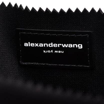 Alexander Wang Satin Lunch Bag Clutch Black 7 of 8