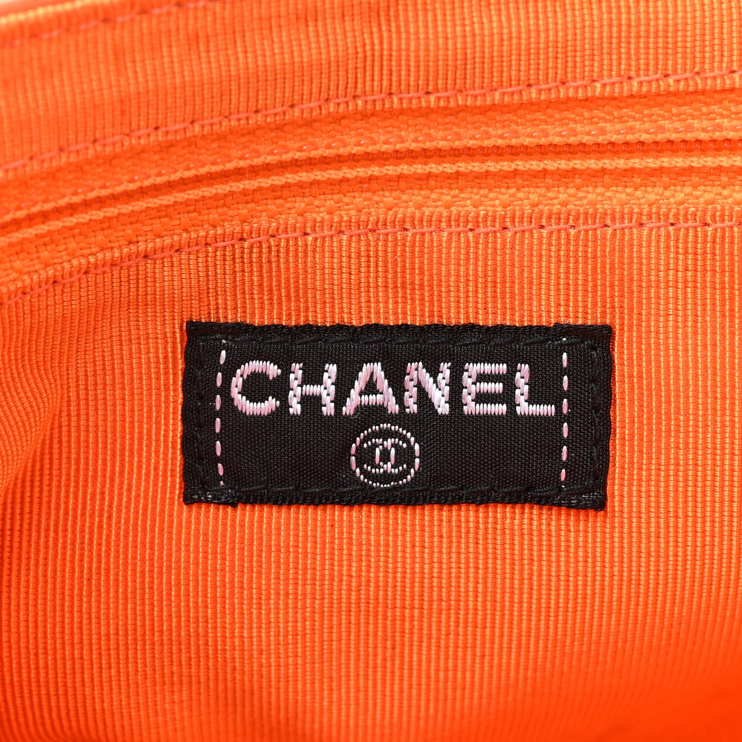 Lambskin Chocolate Bar Mademoiselle Flap Orange