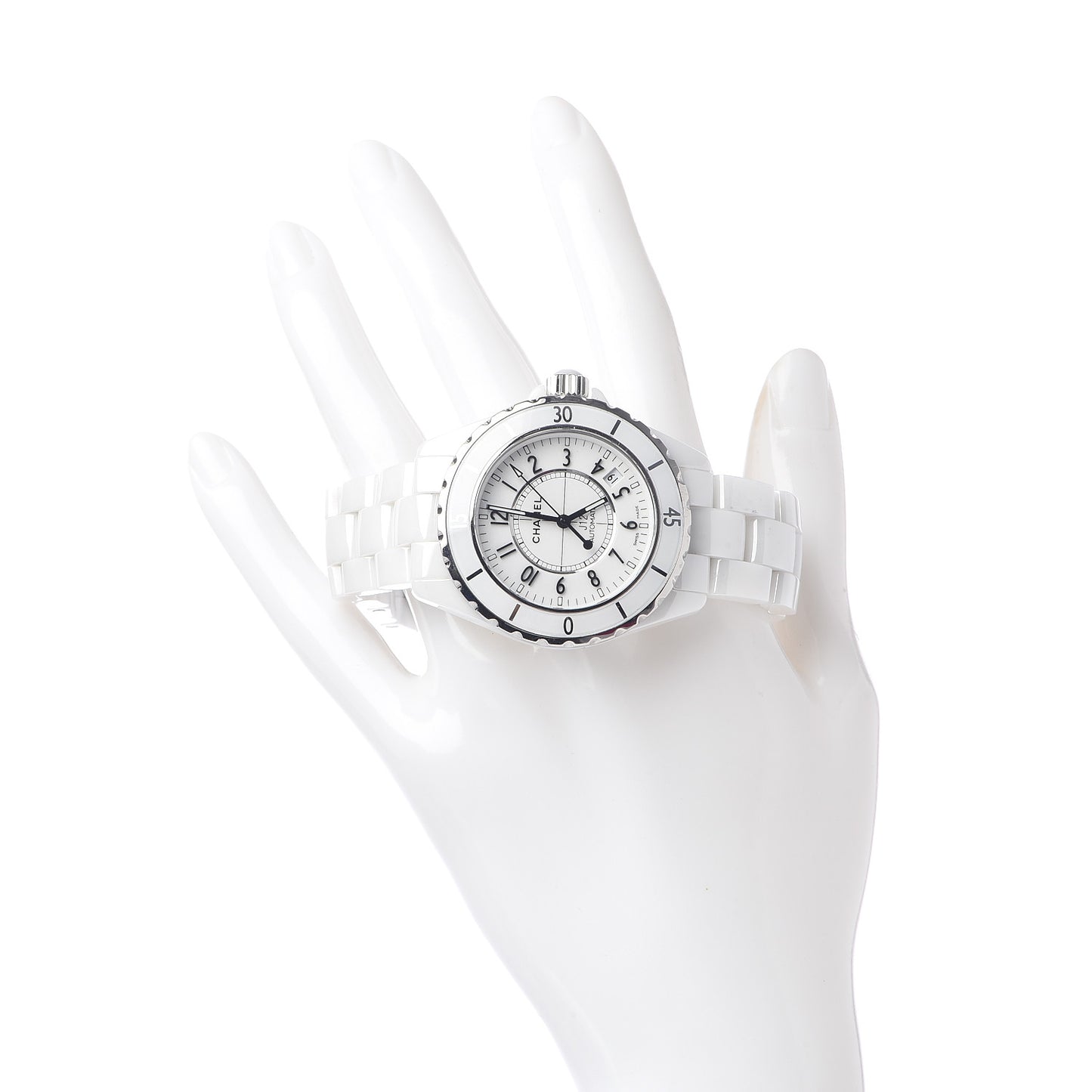 Stainless Steel Ceramic 38mm J12 Automatic Watch White