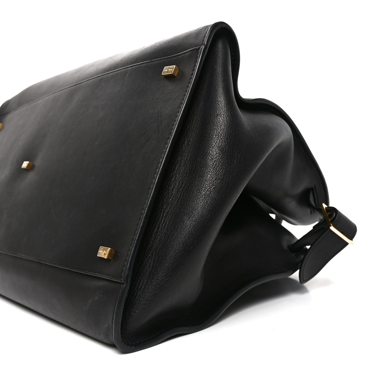 Polished Saddle Calfskin Soft Margaux 17 Black