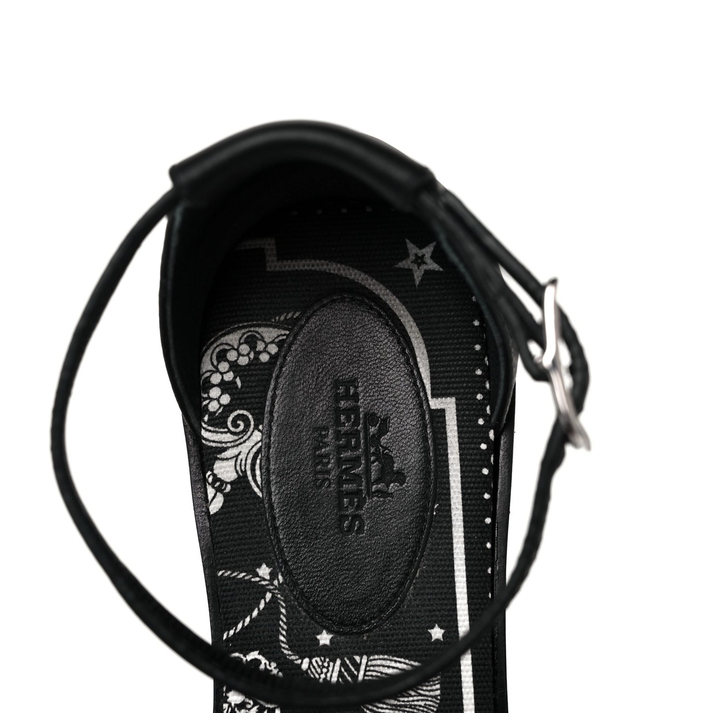 Calfskin Santorini Sandals 36.5 Black