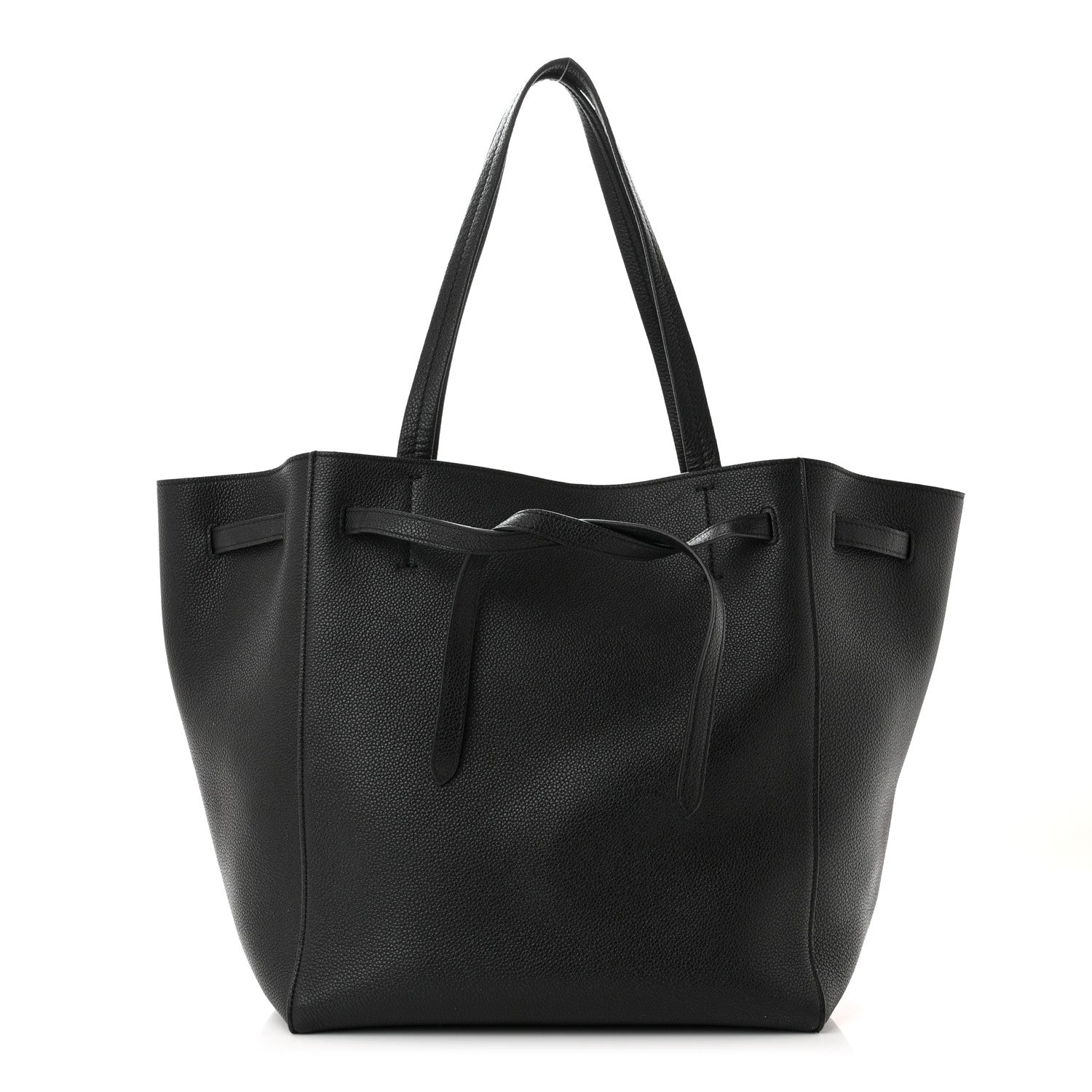 Celine Soft Grained Calfskin Medium Belt Cabas Phantom Black 1 of 11