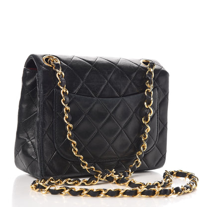Chanel Lambskin Quilted Mini Square Flap Black 3 of 16