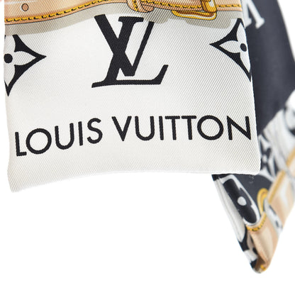Louis Vuitton Silk Monogram Confidential Bandeau Black 3 of 5