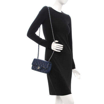 Chanel Caviar Quilted Mini Rectangular Flap Navy 2 of 8