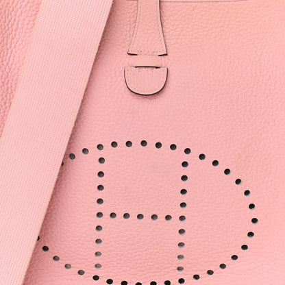 Hermes Taurillon Clemence Evelyne III PM Rose Sakura 8 of 11