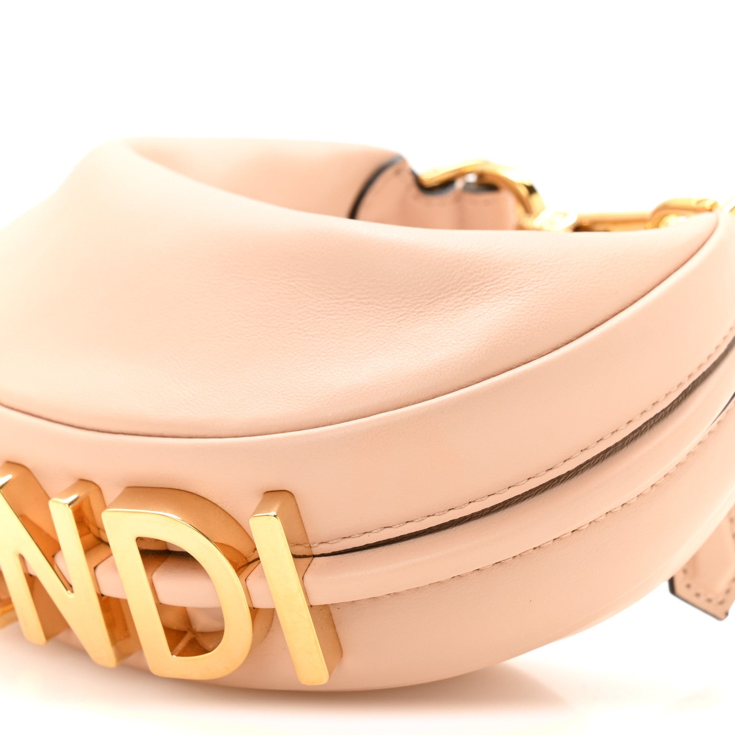 Fendi Vitello Grace Matte Nano Fendigraphy Hobo Charm Light Rose 9 of 9