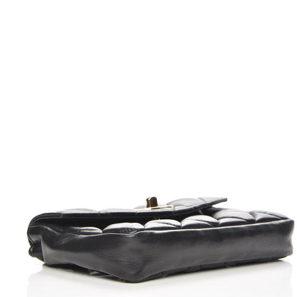 Chanel Calfskin Quilted Flap Belt Bag Clutch Black 4 of 7