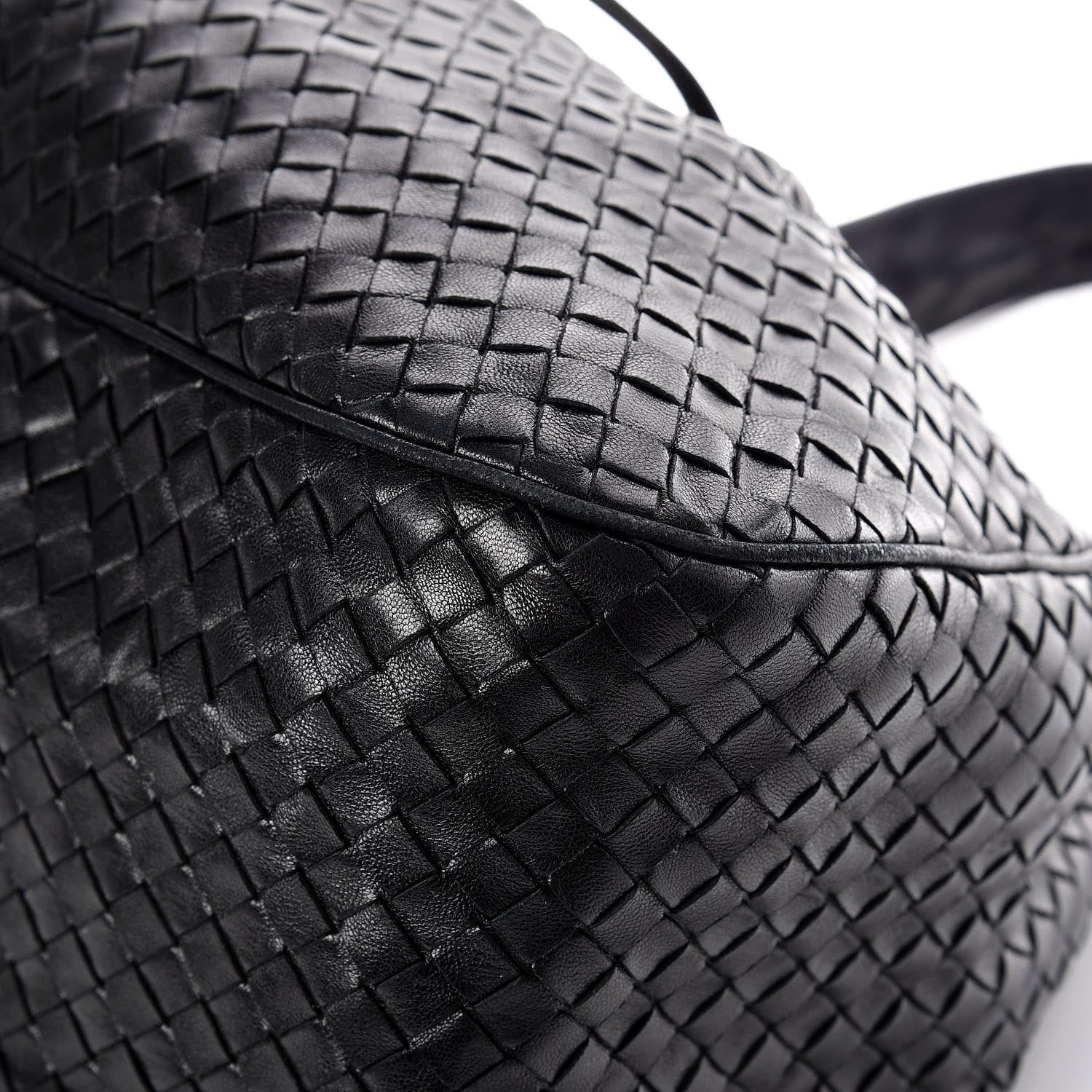 Bottega Veneta Nappa Intrecciato Drawstring Hobo Bag Black 11 of 15