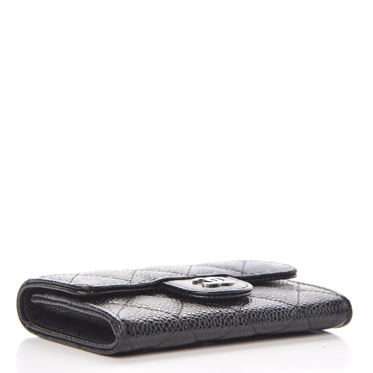 Chanel Caviar Quilted Flap Card Holder Black 4 of 9