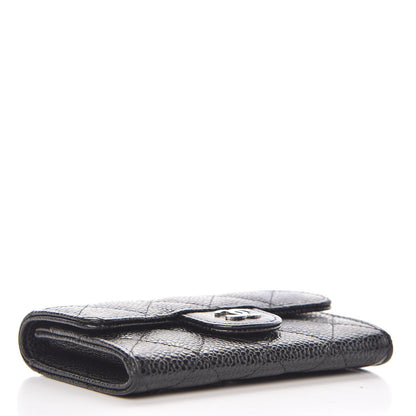 Chanel Caviar Quilted Flap Card Holder Black 4 of 9