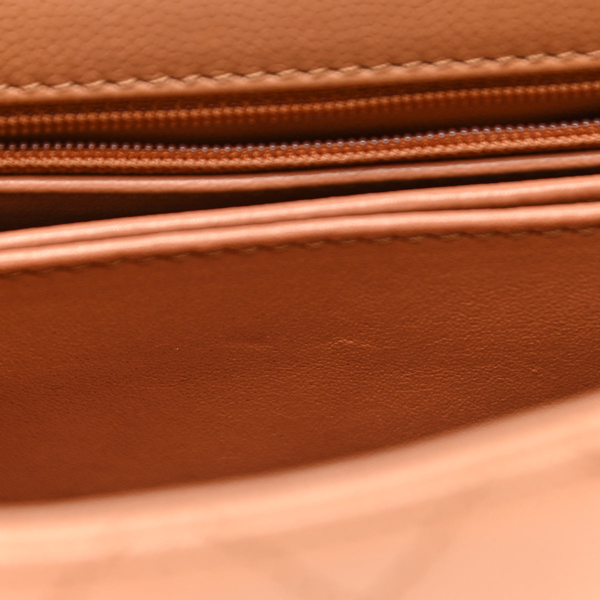 Caviar Quilted Mini Coco Handle Flap Brown