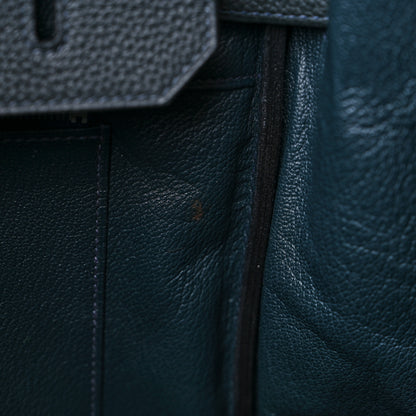 Hermes Togo Birkin 35 Bleu Ocean 12 of 13