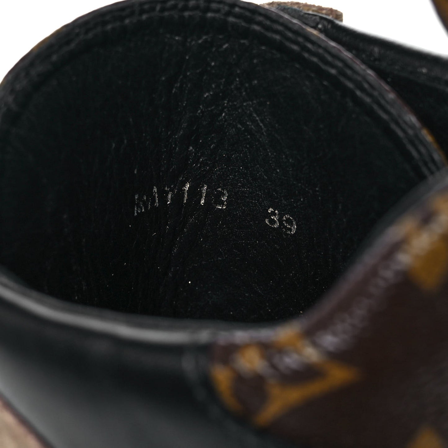 Suede Calfskin Monogram Laureate Platform Desert Boots 39 Taupe