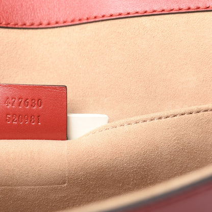 Gucci Calfskin Maxi Sylvie Clutch Red 7 of 9
