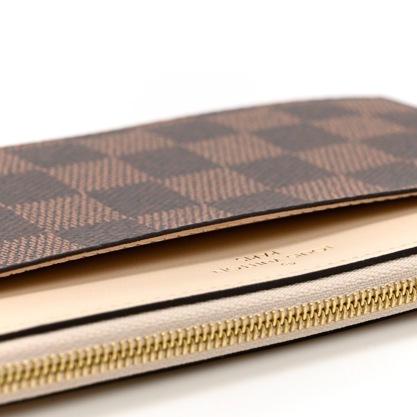 Damier Ebene Slim Purse Cream