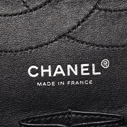 Chanel Metallic Calfskin Striped 2.55 Reissue 227 Flap Black 6 of 8
