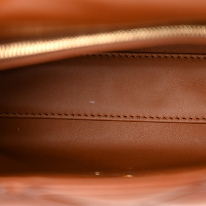Louis Vuitton Lambskin Malletage Top Handle GO-14 MM Tan 10 of 11