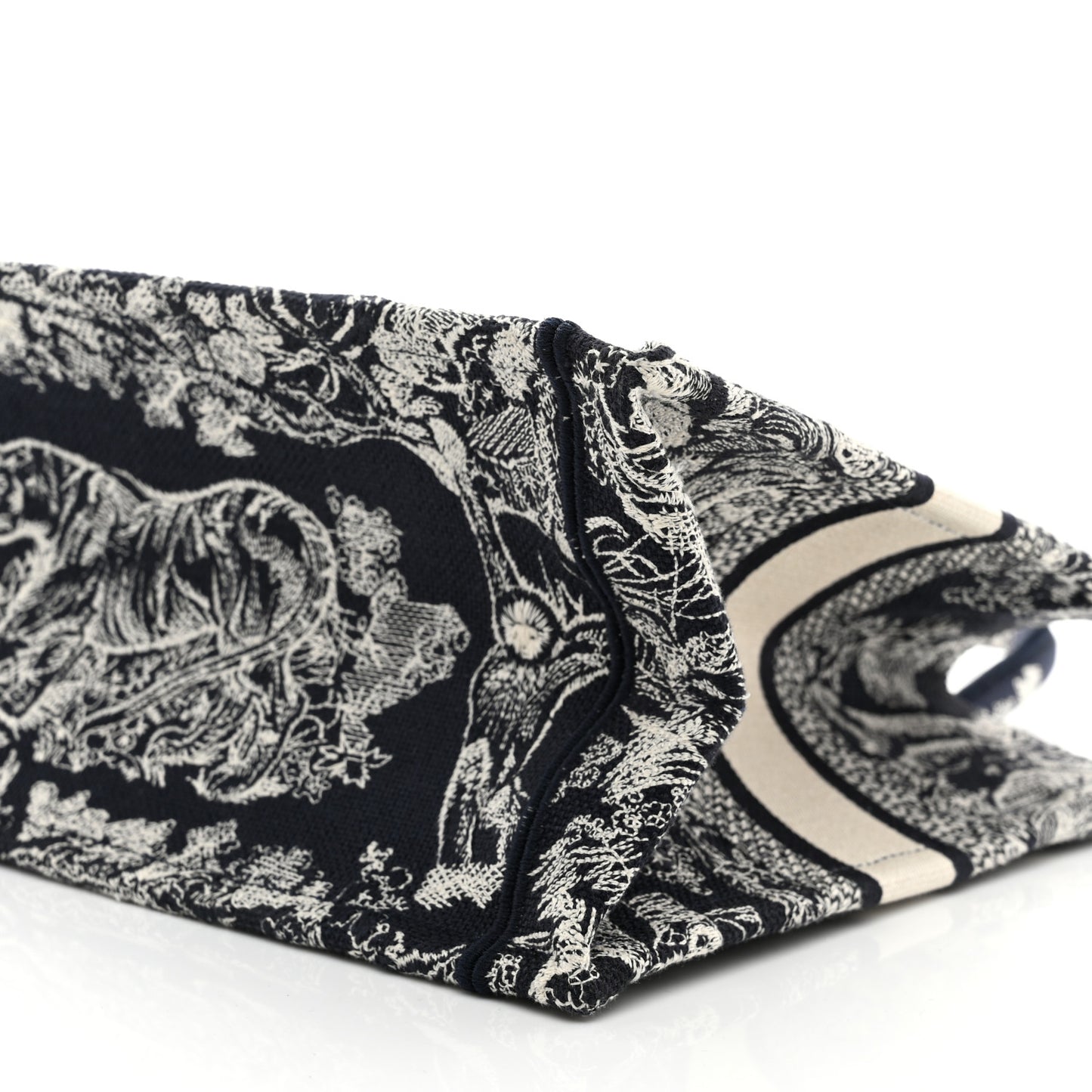 Canvas Embroidered Small Dioriviera Toile De Jouy Book Blue