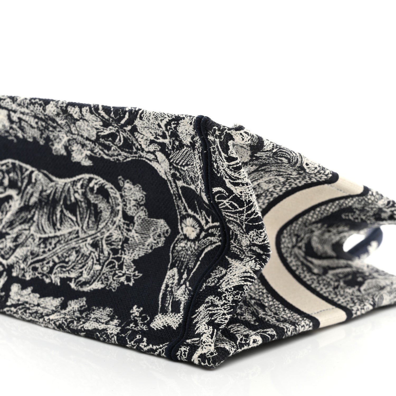 Christian Dior Canvas Embroidered Small Dioriviera Toile De Jouy Book Blue 10 of 10