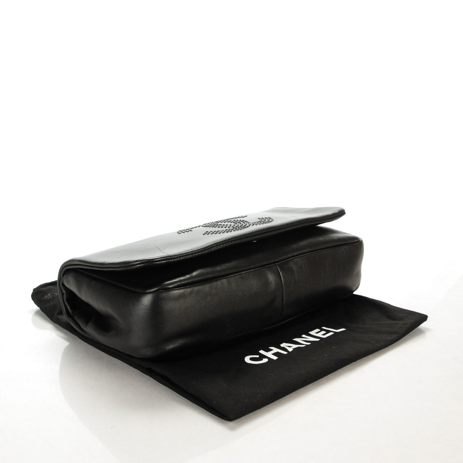 Chanel Lambskin Studded CC East West Flap Black 4 of 7