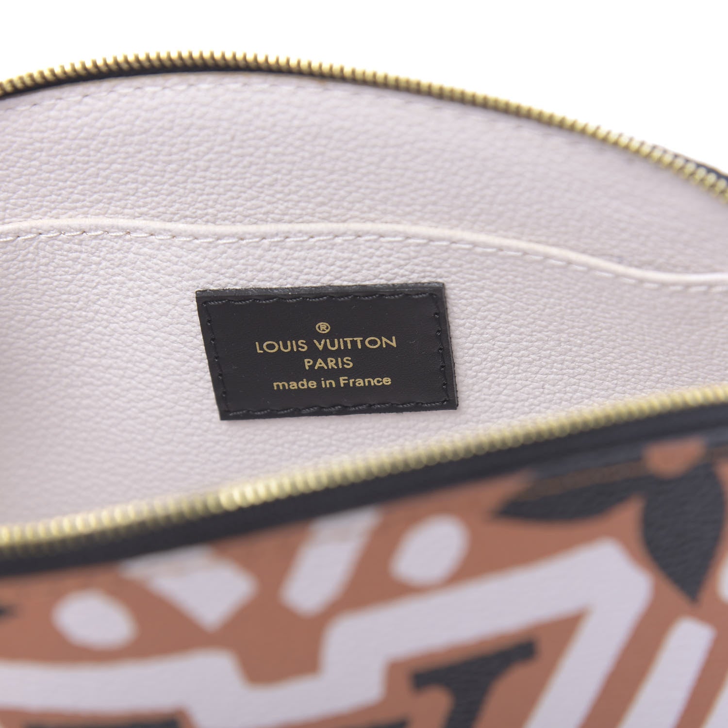 Louis Vuitton Monogram Giant Crafty Cosmetic Pouch Crème Caramel 6 of 7