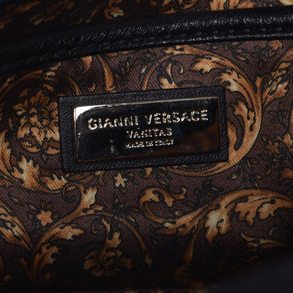 Versace Nappa Barocco Quilted Calliope Vanitas Shoulder Bag Black 6 of 8