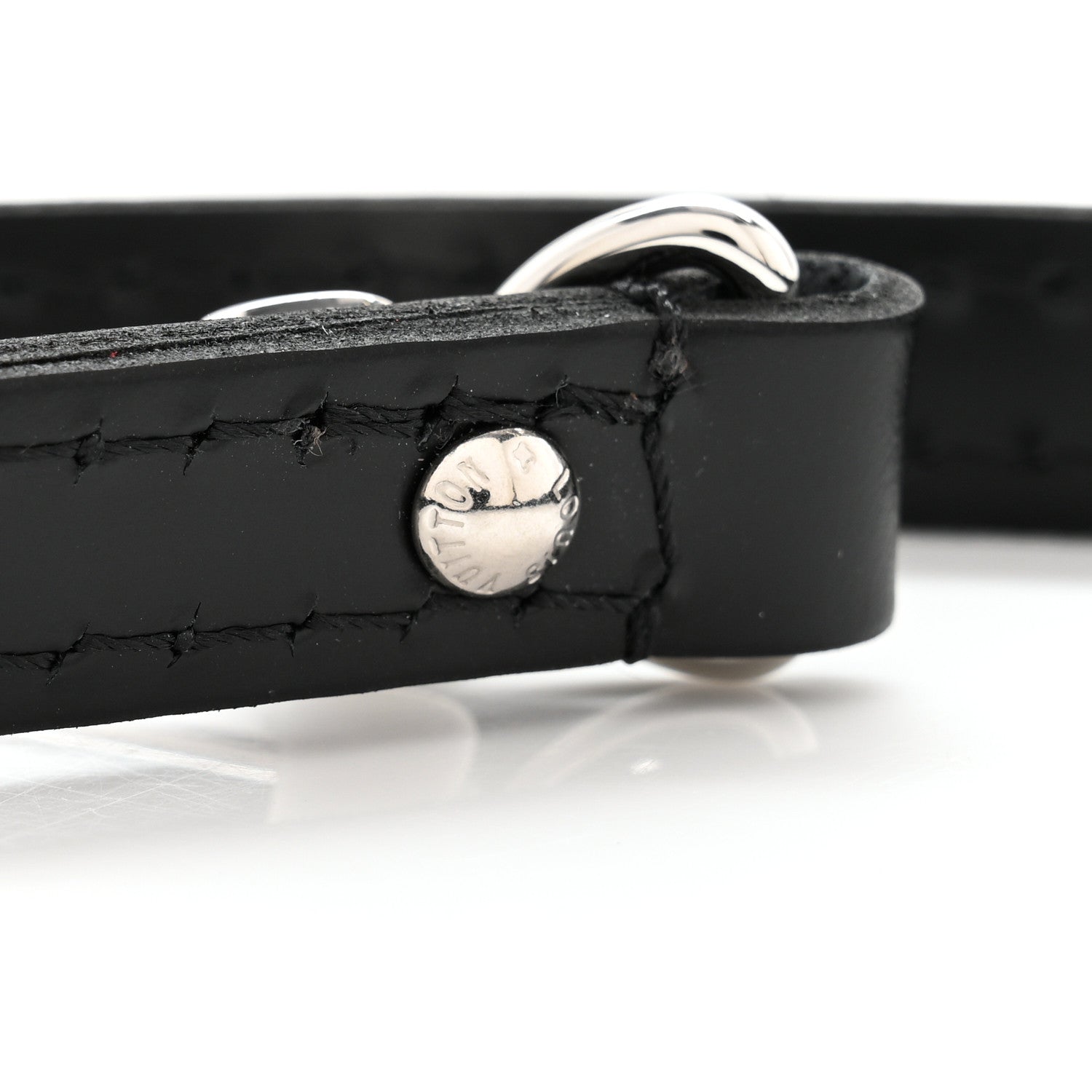 Louis Vuitton Calfskin Alma BB Shoulder Strap Black 3 of 4