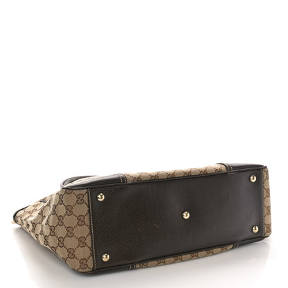 Gucci Monogram Medium Princy Tote Dark Brown 4 of 11