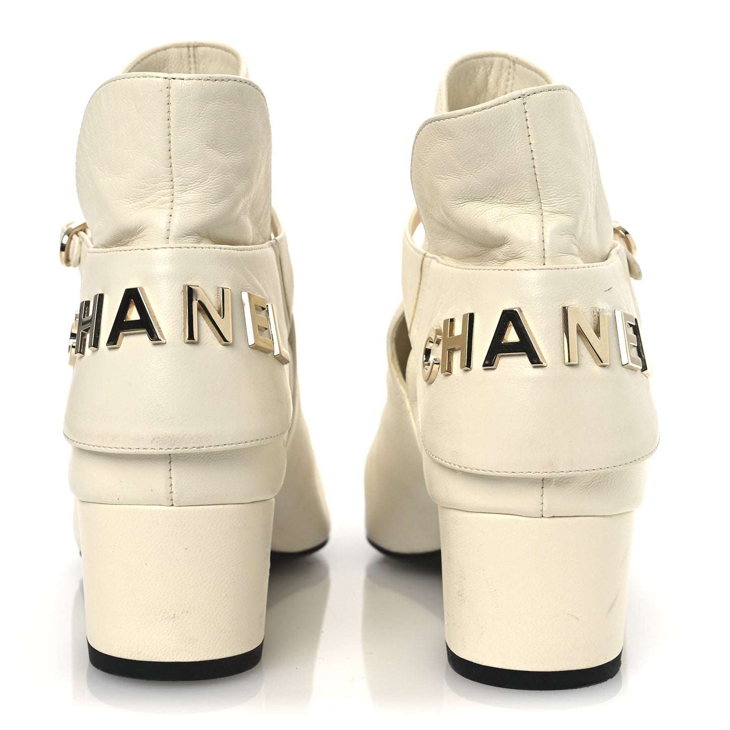 Lambskin Velvet Cap Toe Short Ankle Boots 37.5 White