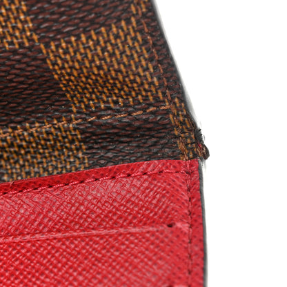 Louis Vuitton Damier Ebene Josephine Wallet Red 13 of 16