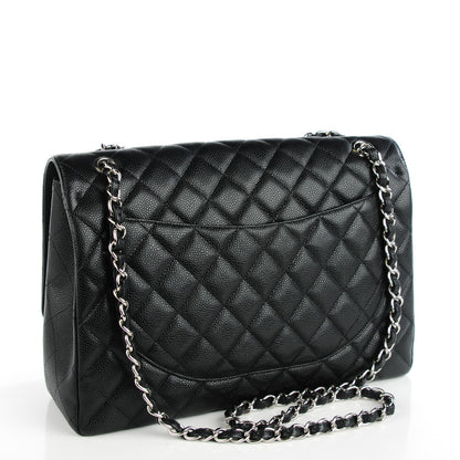 Chanel Caviar Quilted Maxi Single Flap Black 3 of 9