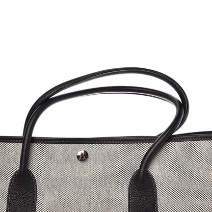 Hermes Buffle Skipper Toile Garden Party 36 MM Tote Black 7 of 8