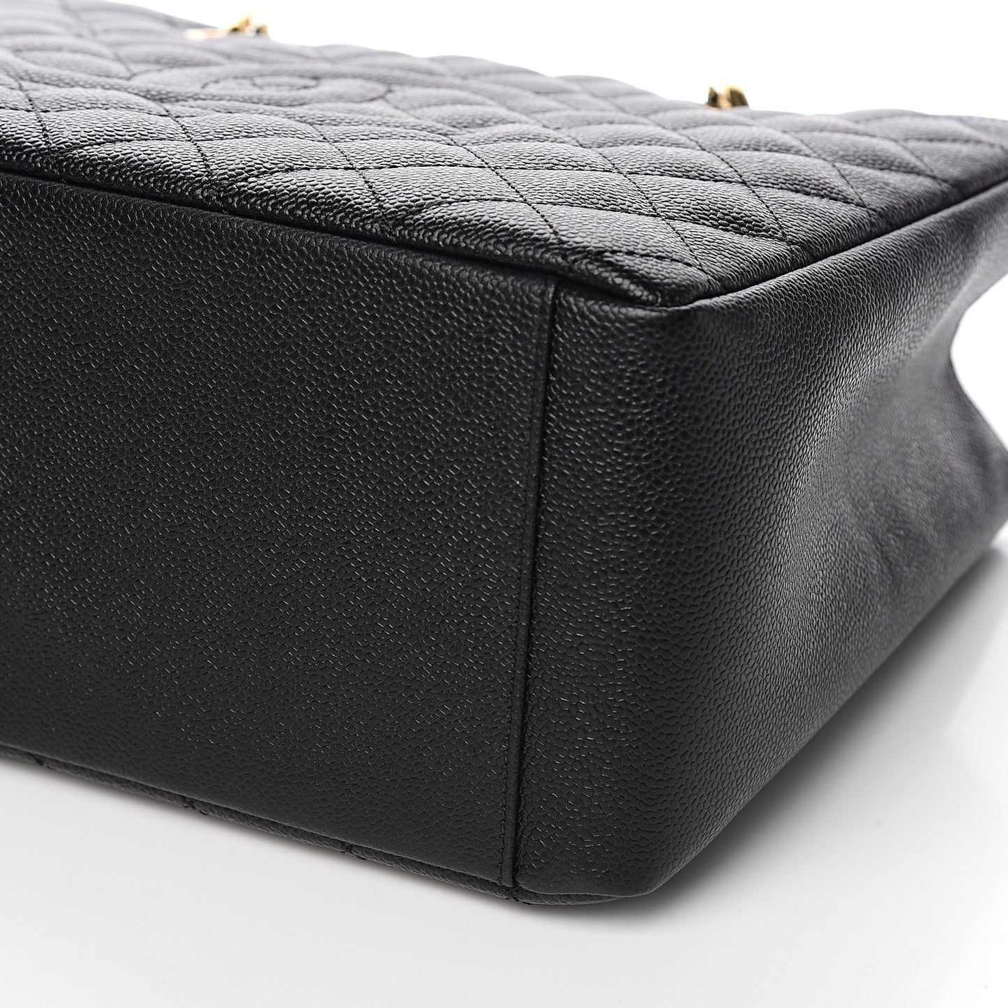 Caviar Quilted Grand Shopping Tote GST Black
