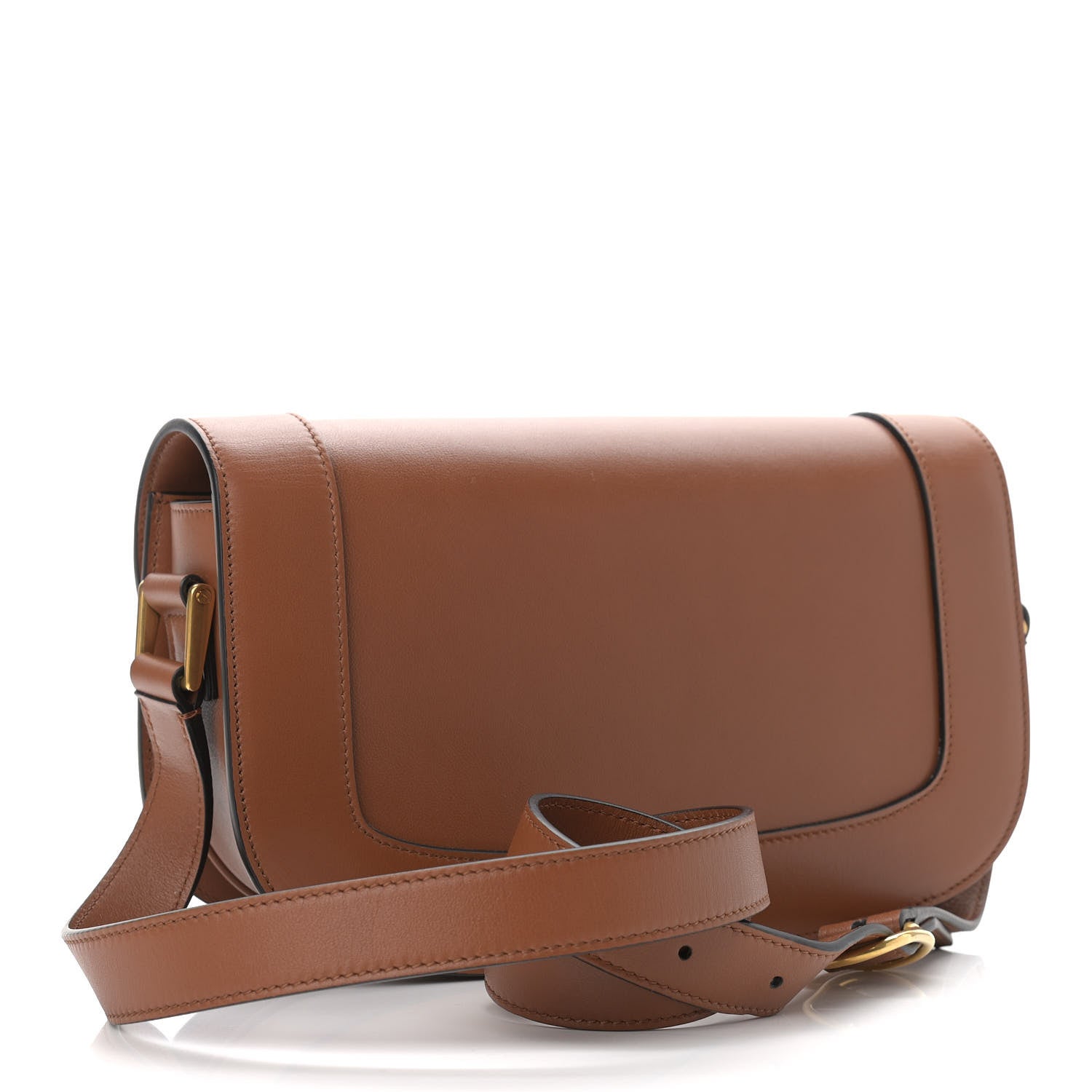 Valentino Garavani Smooth Calfskin Supervee Shoulder Bag Saddle Brown 3 of 11