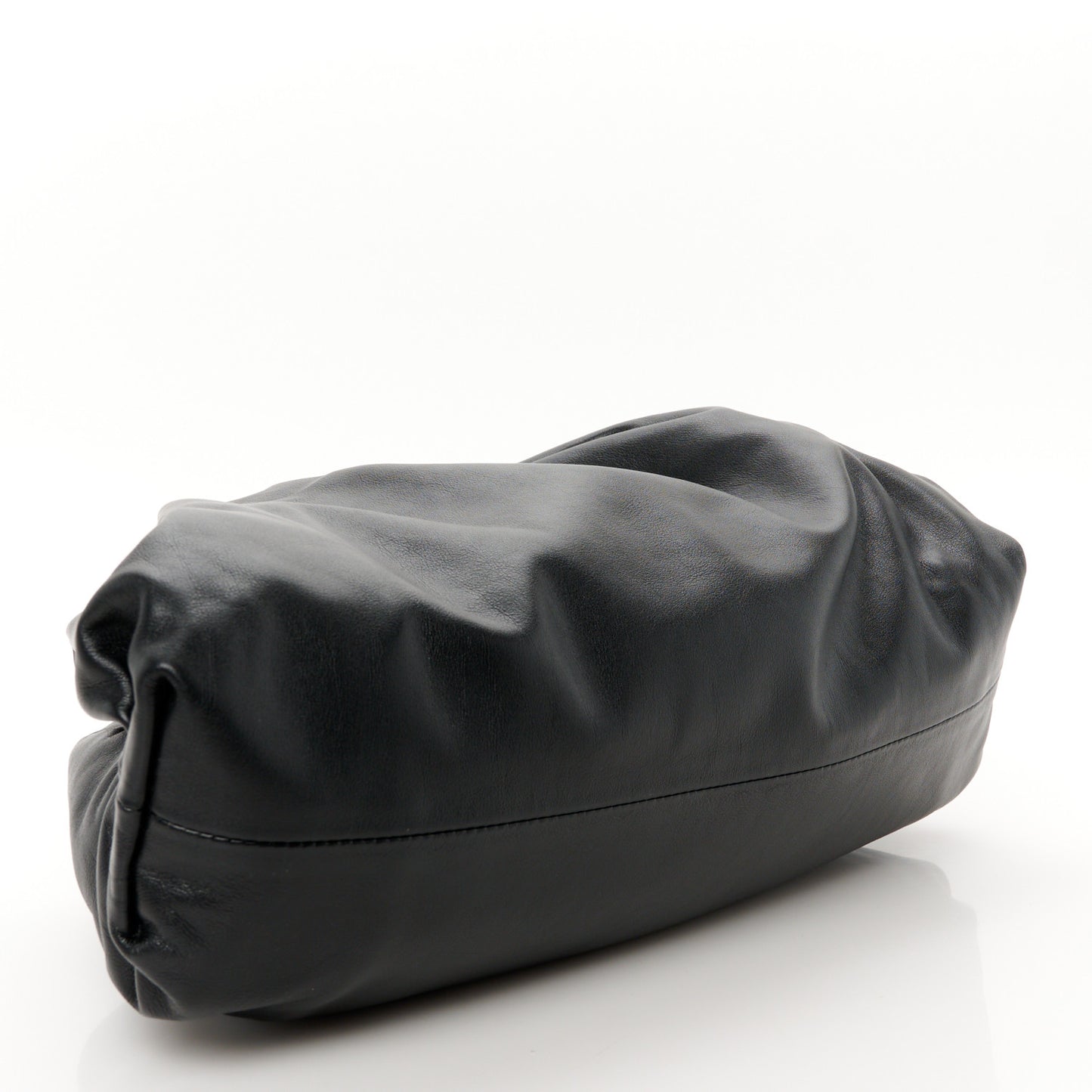 Smooth Butter Calf The Pouch Oversized Clutch Black