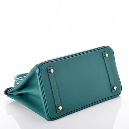 Hermes Epsom Birkin 30 Malachite 6 of 32