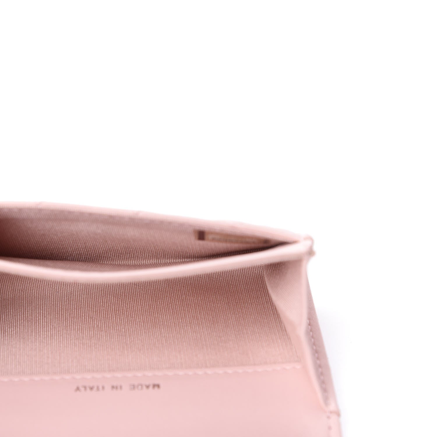 Chanel Grained Shiny Calfskin Quilted Boy Flap Card Holder Pink 4 of 11